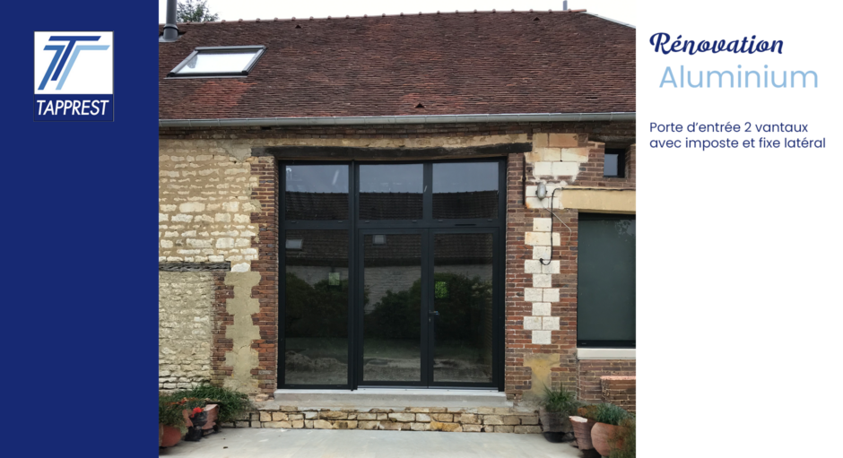 Rénovation d'une ancienne grange - Menuiseries aluminium