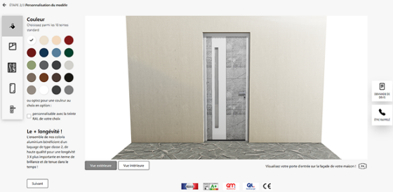 Configurateur portes d'entrée AMCC