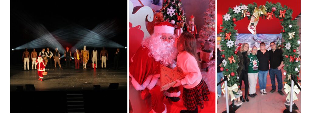 Un après-midi magique riche en émotions : Les enfants ont pu profiter d’un programme festif et enchanteur : un spectacle plein de surprises, qui a émerveillé petits et grands ; l’arrivée tant attendue du Père Noël, moment fort de l’après-midi ; la distribution des cadeaux par les membres du CSE ; un apéritif convivial et un goûter gourmand pour les enfants.