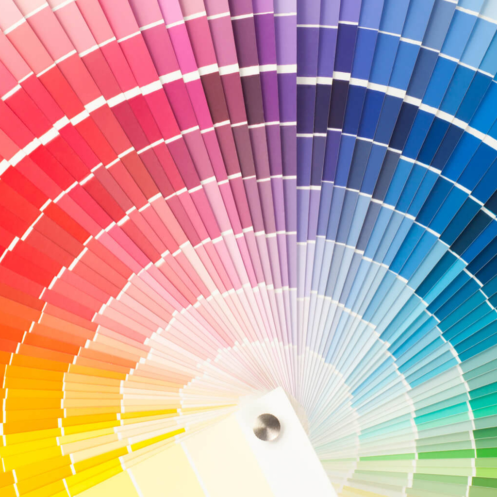 Aperçu d'un nuancier de couleurs aluminium RAL montrant toutes les couleurs possibles