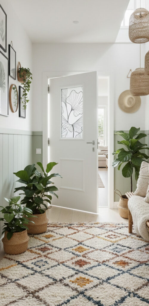 Photo d'ambiance porte prestige aluminium blanche tradition Alessia fabricant français AMCC