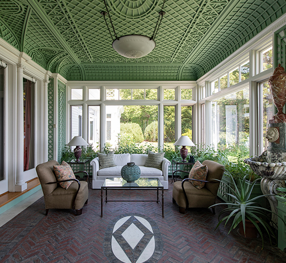 Baie vitrée composée véranda