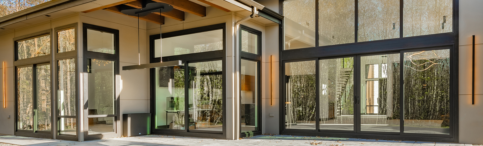 Baies vitrées composée