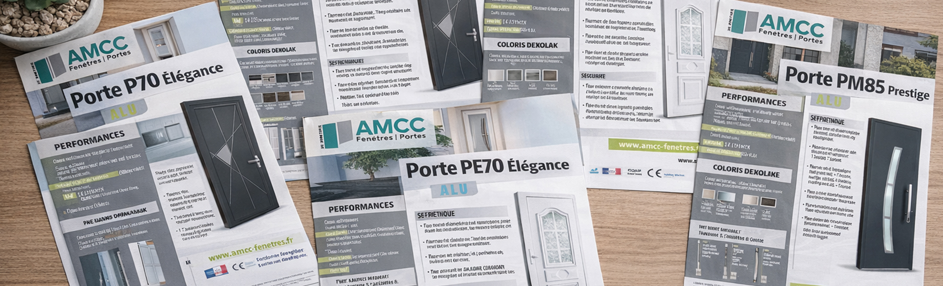Fiches techniques des produits portes d'entrée AMCC