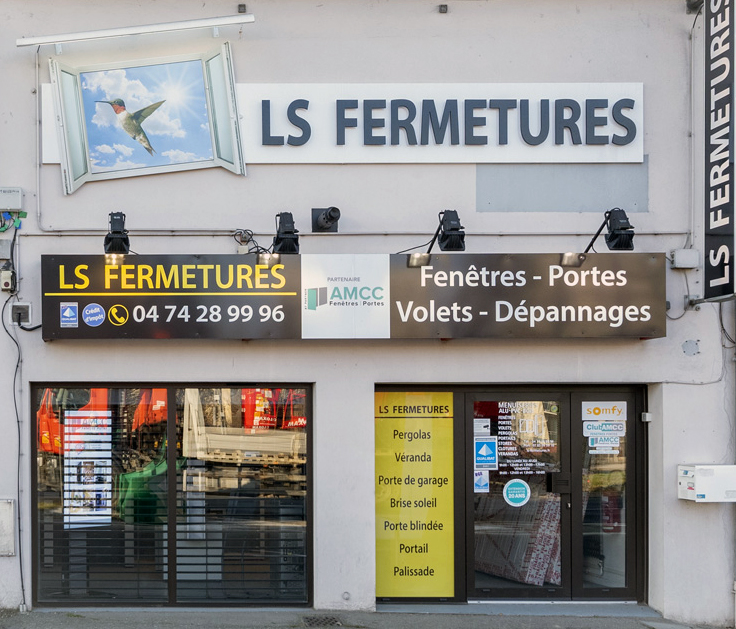 magasin LS Fermetures à Bourgoin Jallieu fenêtres et portes nord Isère