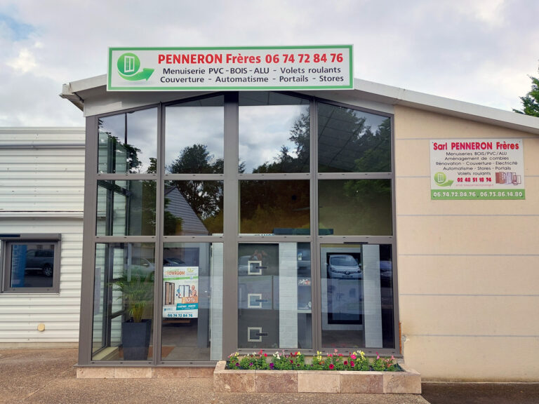 Photo du magasin de Penneron frères partenaire AMCC pour les fenêtres et portes à Saint-Outrille dans le Cher