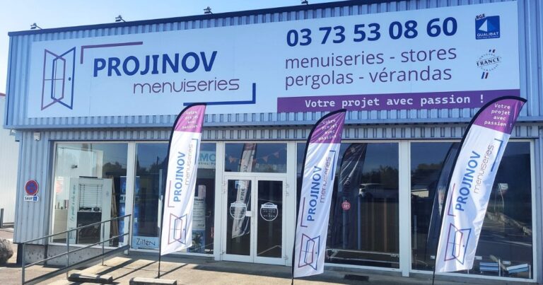 Magasin de Projinov Auxerre fenêtres et portes dans l'Yonne