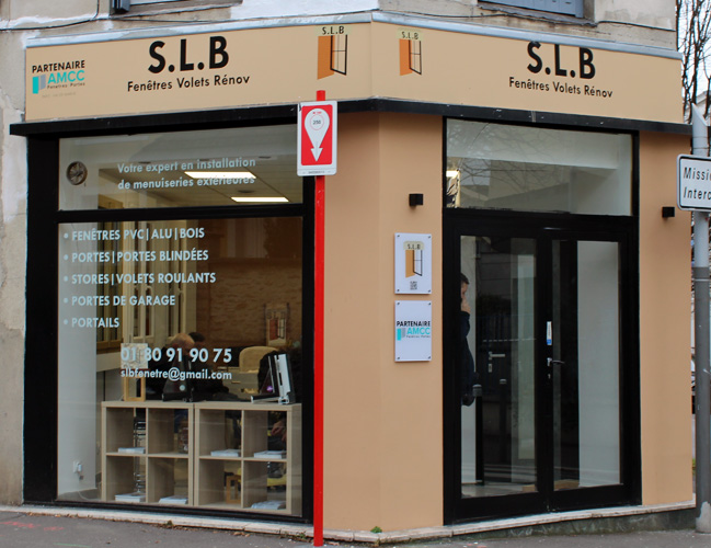 Magasin SLB Fenêtres Volets Rénov paris 20 ème