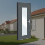 Porte d'entrée aluminium Elegance modèle Rose