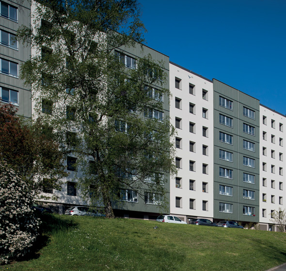 Réalisation chantier construction neuve menuiseries ensemble immobilier AMCC