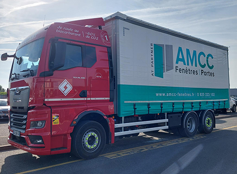 Camion AMCC roulant au biocarburant