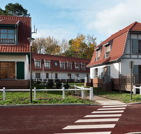 fenêtres mixtes pvc aluminium dans un bâtiment résidentiel au Touquet